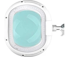 Activeshop Kosmetologinė LED lempa su lupa ELEGANTE 60LED 5D 5/10W ADJUSTABLE Baltas