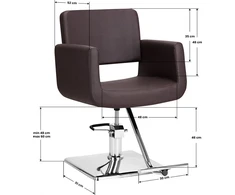 Activeshop Kirpyklos kėdė GABBIANO HAIRDRESSING CHAIR HELSINKI BROWN