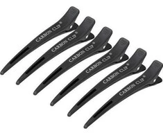 Activeshop Plaukų spaustukai - segtukai Carbon E-15, 10 vnt., 11.5 cm, juodi