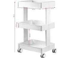 Activeshop Kosmetologinis vežimėlis PLASTIC 084