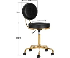 Activeshop Kosmetologinė meistro kėdutė COSMETIC CHAIR ELITE Juodas
