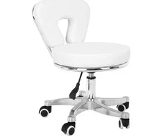 Activeshop Kosmetologinė pedikiūro kėdutė BEAUTY STOOL PEDICURE Baltas 40-44CM