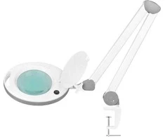 Activeshop Kosmetologinė LED lempa su lupa ELEGANTE 60LED 5D 8W Baltas