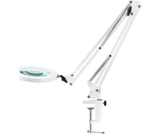 Activeshop Kosmetologinė LED lempa su lupa GLOW 308 7D 10W Baltas
