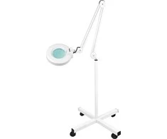 Activeshop Kosmetologinė lempa LED su lupa ir stovu S4 5D 22W ADJUSTABLE Baltas