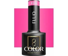 Activeshop Hibridinis nagų lakas Ocho Nails Fluo F08, 5 g