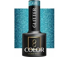 Activeshop Hibridinis nagų lakas Ocho Nails Glitter, G11, 5 g