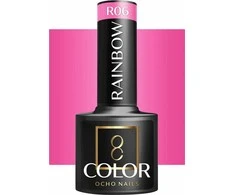 Activeshop Hibridinis nagų lakas Ocho Nails Color Rainbow, R06 rožinė, 5 g
