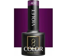 Activeshop Hibridinis nagų lakas Ocho Nails Color Violet, 407 violetinė, 5 g