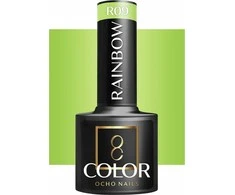Activeshop Hibridinis nagų lakas Ocho Nails Color Rainbow, R09 žalia, 5 g