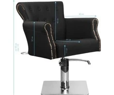 Activeshop Kirpyklos kėdė HAIRDRESSING CHAIR VALHALA BERLIN Juodas