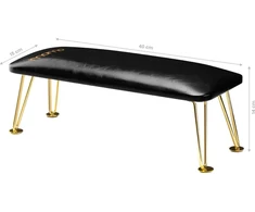 Activeshop Manikiūro porankis PROFESSIONAL ELEGANCE GOLDEN Juodas