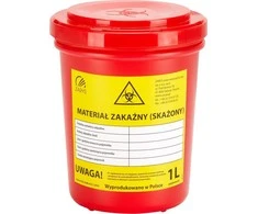 Activeshop Medicininių atliekų konteineris 1 l raudona