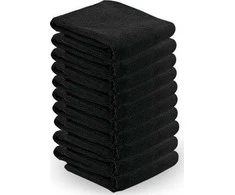 Rankšluostis Activeshop Mikropluošto rankšluosčiai, 73x40 cm, 10 vnt., juodos spalvos