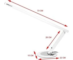 Activeshop Stalinė lempa LED 8W ALUMINUM Baltas