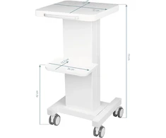 Activeshop Kosmetologinis vežimėlis - staliukas įrangai 090 Baltas