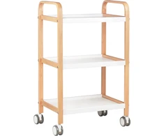 Activeshop Kosmetologinis vežimėlis BEAUTY WOOD