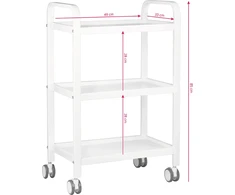 Activeshop Kosmetologinis vežimėlis BEAUTY Baltas