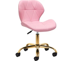 Activeshop Rožinė Kosmetologinė meistro kėdutė QS-06G Rožinė