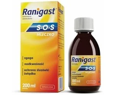 ACV Ranigast S.O.S. Pieno skystis nuo rėmens ir padidėjusio rūgštingumo, 200 ml