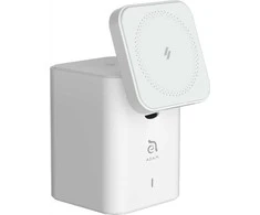 Adam Elements Magnetinė įkrovimo stotelė Mag 4 - 4in1 GaN 30W su MagSafe, balta