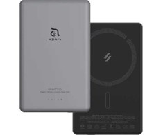 Powerbank Adam Elements Adam Elements Gravity C5 - magnetinis belaidis maitinimo blokas 5000 mAh pilka