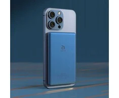 Belaidė magnetinė įkrovioji baterija „Adam Elements Gravity C5“ – 5000 mAh, mėlyna