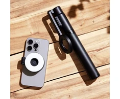 „Adam Elements Selfie Pro“ – magnetinė „Bluetooth“ asmenukių lazdelė su trikoju ir LED lempute, juoda – saugumo garantija. Paprasti mokėjimai.