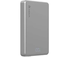 Adam Elements Vionta L10 - magnetinė belaidė išorinė baterija 10000 mAh, sidabrinė