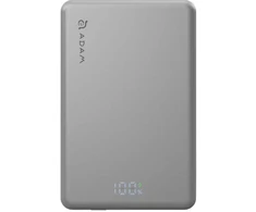 Adam Elements Vionta L10 - magnetinė belaidė išorinė baterija 10000 mAh, sidabrinė