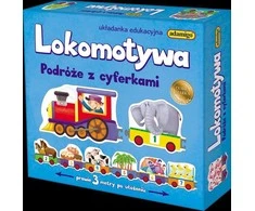 Dėlionė Adamigo Lokomotyvas - keliauti su numeriais - GXP- 60570