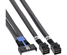 Adaptec InLine® MCIO kabelis, MCIO x8 į 2x MiniSAS-HD SFF-8643, 1 m