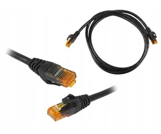 LTC 8P8C CAT6e UTP tinklo kabelis (patchcord) 1m juodas