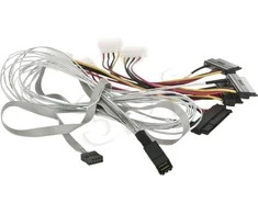 „Adaptec Microchip Technology 2280100-R“ nuosekliai prijungtas SCSI (SAS) kabelis, 0,8 m, 6 Gbit/s, daugiaspalvis, „Baltas“