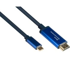 Alcasa Geros jungtys Geros jungtys USB-C ir HDMI 2.0b 60Hz CU 1,5m blau