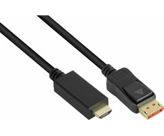 Adapteris AV Alcasa Alcasa DP14-HDMI5 adapter kablowy 5 m DisplayPort HDMI Juodas