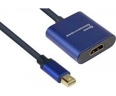 Adapteris AV Alcasa Alcasa MDP-HDMI2 adapter kablowy 0,2 m Mini DisplayPort HDMI Juodas, Mėlyna