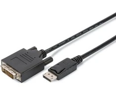 AV adapteris Digitus Rodyti Uostas - DVI- D juodas (AK- 990900- 020- S)