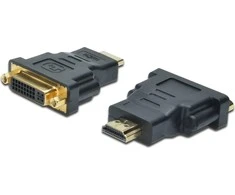 Assmann Electronic ASSMANN HDMI adapteris tipas A - DVI-I(24+5) M/F Full HD bl