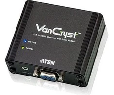 AV adapteris Aten HDMI - D-Sub (VGA) + Jack 3,5mm juoda (VC180- AT-G)