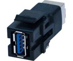 Adapteris AV Bachmann BACHMANN Keystone USB 3.0 jungtis A/B moteriška-moteris juoda
