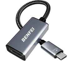 Baseus BENFEI adapter USB-C to HDMI pilka