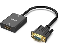 Baseus BENFEI adapter HDMI to VGA unidirectional with audio jack 3.5mm juodas