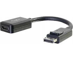 Adapteris AV C2G C2G 8 colių „DisplayPort“ į HDMI adapteris – DP–HDMI adapteris – 1080p – Juodas – M/F – Vaizdo adapteris – „DisplayPort“ kištukas prie HDMI lizdo – 20,3 cm – ekranuotas – Juoda
