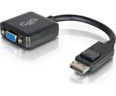 Adapteris AV C2G C2G 8in DisplayPort to VGA Adapteris - DP to VGA Adapteris Converter - Juodas - M/F - DisplayPort-Kabelis - DisplayPort (M) zu HD-15 (VGA) (W) - 20.32 cm - eingerastet - Juodas