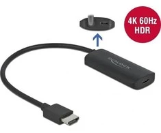 DELOCK adapteris HDMI M USB Type-C F DP Alt režimas 24 cm aktyvus 4K 60 Hz