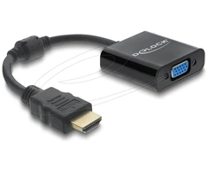 Adapteris AV Delock Adapteris HDMI wtyk do gniazda VGA juoda