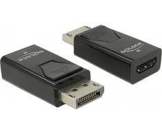 Adapteris AV Delock Delock - Videoadapter - DisplayPort mannlich zu HDMI weiblich - Juodas - passiver Konverter, unterstutzt 4K 30 Hz (3840 x 2160), Unterstutzung fur 3D-Video