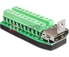 „Delock“ adapterio HDMI lizdas > 20 kontaktų gnybtų blokas