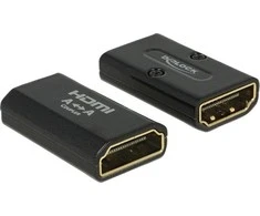 DELOCK didelės spartos HDMI adapteris su eternetu – HDMI-A lizdas > HDMI-A moteriškas 4K Gender Changer juodas